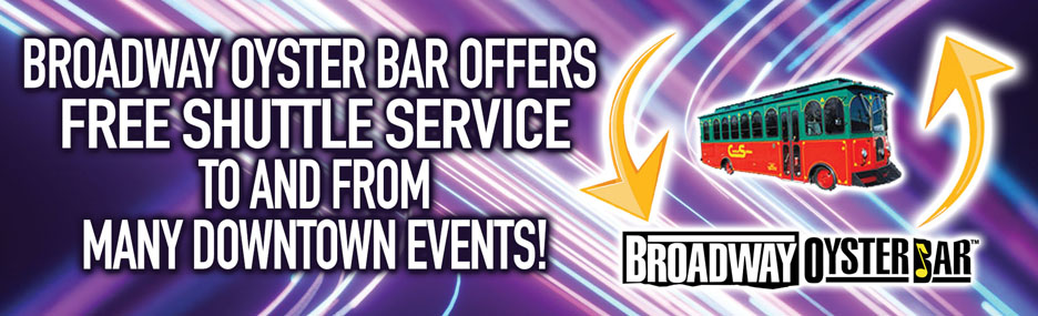 Broadway-Oyster-Bar offers a Blues game shuttle  image